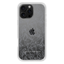 Slim Protection Case［ LAGUNAMOON - FlowerPattern - Clear×Grey ］