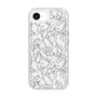 Slim Protection Case［ LAGUNAMOON - FlowerPattern - Clear×Grey ］