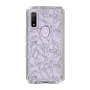 Slim Protection Case［ LAGUNAMOON - FlowerPattern - Clear×Grey ］