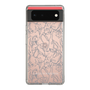Slim Protection Case［ LAGUNAMOON - FlowerPattern - Clear×Grey ］