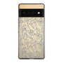 Slim Protection Case［ LAGUNAMOON - FlowerPattern - Clear×Grey ］