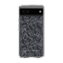 Slim Protection Case［ LAGUNAMOON - FlowerPattern - Clear×Grey ］