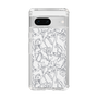 Slim Protection Case［ LAGUNAMOON - FlowerPattern - Clear×Grey ］