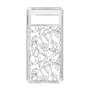 Slim Protection Case［ LAGUNAMOON - FlowerPattern - Clear×Grey ］