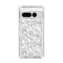 Slim Protection Case［ LAGUNAMOON - FlowerPattern - Clear×Grey ］