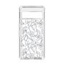 Slim Protection Case［ LAGUNAMOON - FlowerPattern - Clear×Grey ］