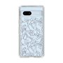Slim Protection Case［ LAGUNAMOON - FlowerPattern - Clear×Grey ］