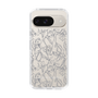 Slim Protection Case［ LAGUNAMOON - FlowerPattern - Clear×Grey ］
