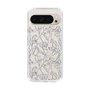 Slim Protection Case［ LAGUNAMOON - FlowerPattern - Clear×Grey ］