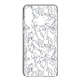 Slim Protection Case［ LAGUNAMOON - FlowerPattern - Clear×Grey ］