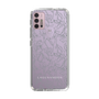 Slim Protection Case［ LAGUNAMOON - FlowerPattern - Clear×Grey ］