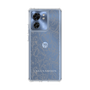 Slim Protection Case［ LAGUNAMOON - FlowerPattern - Clear×Grey ］