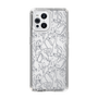 Slim Protection Case［ LAGUNAMOON - FlowerPattern - Clear×Grey ］