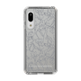 Slim Protection Case［ LAGUNAMOON - FlowerPattern - Clear×Grey ］