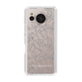 Slim Protection Case［ LAGUNAMOON - FlowerPattern - Clear×Grey ］