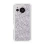 Slim Protection Case［ LAGUNAMOON - FlowerPattern - Clear×Grey ］