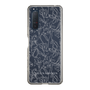 Slim Protection Case［ LAGUNAMOON - FlowerPattern - Clear×Grey ］