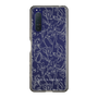 Slim Protection Case［ LAGUNAMOON - FlowerPattern - Clear×Grey ］