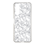 Slim Protection Case［ LAGUNAMOON - FlowerPattern - Clear×Grey ］