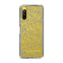 Slim Protection Case［ LAGUNAMOON - FlowerPattern - Clear×Grey ］