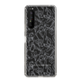 Slim Protection Case［ LAGUNAMOON - FlowerPattern - Clear×Grey ］