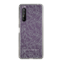 Slim Protection Case［ LAGUNAMOON - FlowerPattern - Clear×Grey ］