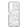 Slim Protection Case［ LAGUNAMOON - FlowerPattern - Clear×Grey ］