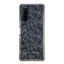 Slim Protection Case［ LAGUNAMOON - FlowerPattern - Clear×Grey ］