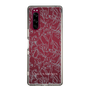 Slim Protection Case［ LAGUNAMOON - FlowerPattern - Clear×Grey ］