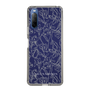 Slim Protection Case［ LAGUNAMOON - FlowerPattern - Clear×Grey ］