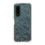 Slim Protection Case［ LAGUNAMOON - FlowerPattern - Clear×Grey ］
