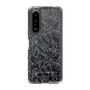 Slim Protection Case［ LAGUNAMOON - FlowerPattern - Clear×Grey ］