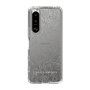 Slim Protection Case［ LAGUNAMOON - FlowerPattern - Clear×Grey ］