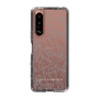 Slim Protection Case［ LAGUNAMOON - FlowerPattern - Clear×Grey ］