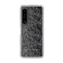 Slim Protection Case［ LAGUNAMOON - FlowerPattern - Clear×Grey ］