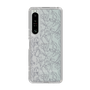 Slim Protection Case［ LAGUNAMOON - FlowerPattern - Clear×Grey ］