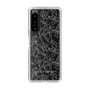 Slim Protection Case［ LAGUNAMOON - FlowerPattern - Clear×Grey ］