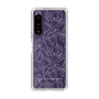 Slim Protection Case［ LAGUNAMOON - FlowerPattern - Clear×Grey ］