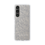 Slim Protection Case［ LAGUNAMOON - FlowerPattern - Clear×Grey ］
