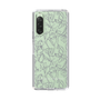 Slim Protection Case［ LAGUNAMOON - FlowerPattern - Clear×Grey ］
