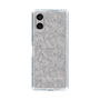 Slim Protection Case［ LAGUNAMOON - FlowerPattern - Clear×Grey ］