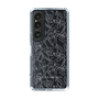 Slim Protection Case［ LAGUNAMOON - FlowerPattern - Clear×Grey ］