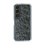 Slim Protection Case［ LAGUNAMOON - FlowerPattern - Clear×Grey ］