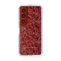 Slim Protection Case［ LAGUNAMOON - FlowerPattern - Clear×Grey ］