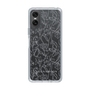 Slim Protection Case［ LAGUNAMOON - FlowerPattern - Clear×Grey ］