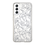 Slim Protection Case［ LAGUNAMOON - FlowerPattern - Clear×Grey ］