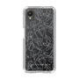Slim Protection Case［ LAGUNAMOON - FlowerPattern - Clear×Grey ］