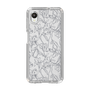 Slim Protection Case［ LAGUNAMOON - FlowerPattern - Clear×Grey ］