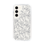 Slim Protection Case［ LAGUNAMOON - FlowerPattern - Clear×Grey ］