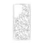 Slim Protection Case［ LAGUNAMOON - FlowerPattern - Clear×Grey ］